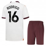 Nogometni Dresovi Manchester City Rodrigo 16 Dječji Gostujući 2023-24 Kratkih Rukava